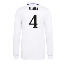Herren Fußballbekleidung Real Madrid David Alaba #4 Heimtrikot 2022-23 Langarm